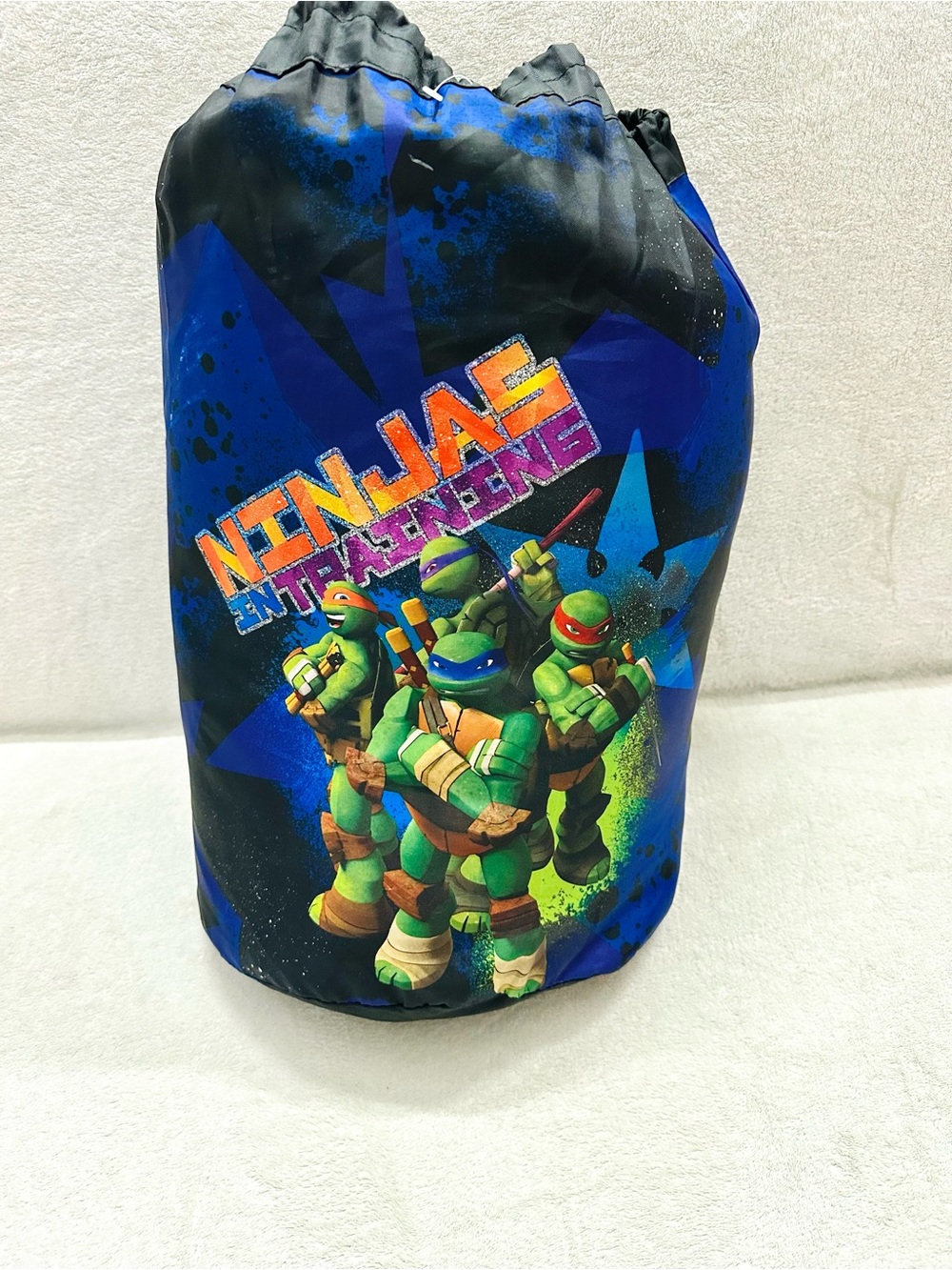Camping Slumber Sleeping Bag + Backpack TMNT Ninja Turtle Age 3 + Never Used